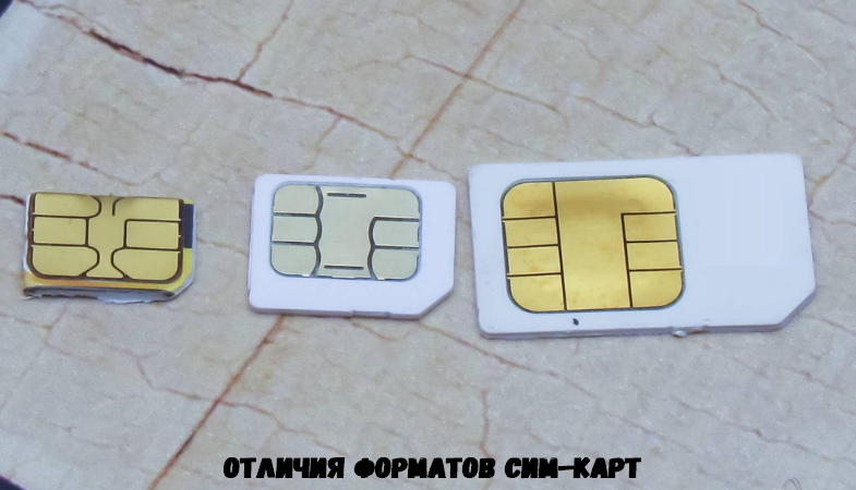 Обрезка SIM карт в формат Micro-SIM (Nano-SIM) Описание